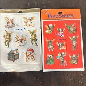 Hallmark Vintage unopened Gremlins Stickers 2 packs new sealed